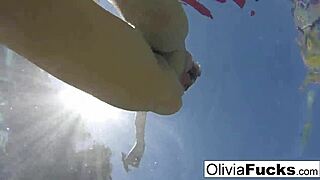 Olivia Enjoys Summer Fun in the Pool
