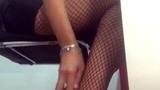 Dominalucia Dominatrix Hypnotizes Slaves with Stockings and Shoes on Webcam