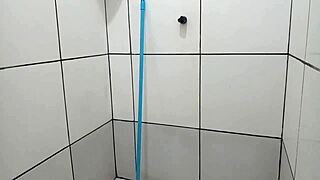 I'm in the shower when she arrives ready for doggystyle fucking.