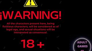 Futanari hentai game with uncut action