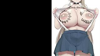Interracial hentai with a big black cock