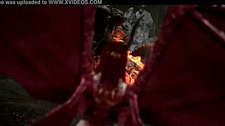 Succubus battles in the bonus comic arena stage.