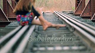 brown-eyed girl walks ready for fun