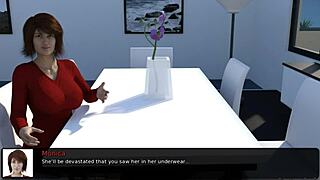 Amateur teen and hot milf slam big tits and ass in anal action