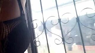 Mature Latina milf visits musician for sexy lingerie sex.