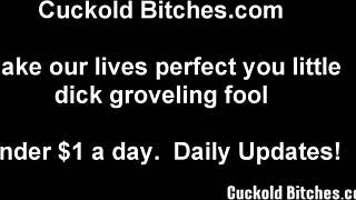 Making My Cuckold Eat Cum at Liquid Lunch. What a Twisted Interracial Game!