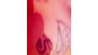 npleasures showing off her new ass tattoo in doggystyle