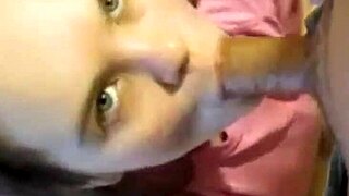 how deep can thick bbw lexi suck this rock hard cock for a facial?