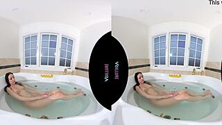 hey, VRallure’s Jade Baker looks stunning masturbating in bath! 🛁😍