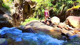 I am Lilyan masturbating by the river