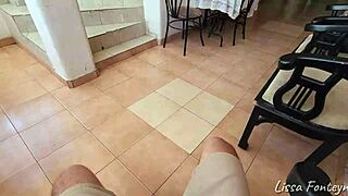 Hide and seek turns into blowjob with stepsister