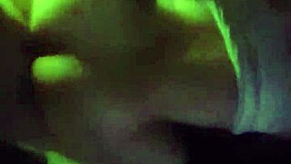 four friends partying at the nightclub after a long night out, dancing and having fun until dawn