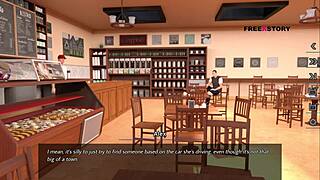 all sex scenes of nora in dreams of desires game, alex fucking all three holes in the ladies washroom!