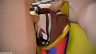 poor pomni got fucked in both holes and covered in cum