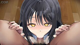 junior gets blowjob in anime hentai style 😘