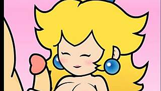 Peachypop34's paper peach handjob animation is hot