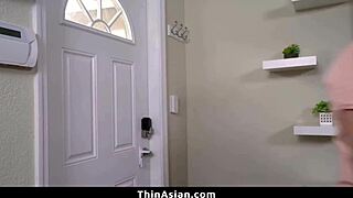 asian teen heats things up with guy