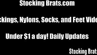 renee and monica in lesbian foot fetish sex.