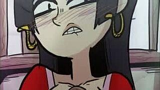 Boa Hancock gives casual titty fuck in anime loop