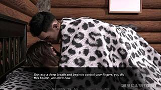 in dusklight manor bathroom, handjob then doggy and cowgirl anal?