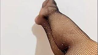 sexy slender legs spread for public pussy play or rough riding