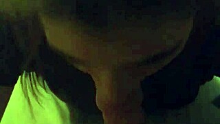 Haley Anthony gags on deepthroat blowjob