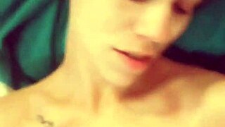 She makes him cum all over her face with toys and handjob!