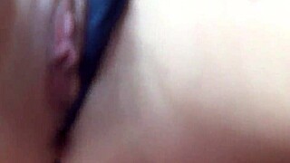 Intense orgasmic experience through pantyhose masturbation