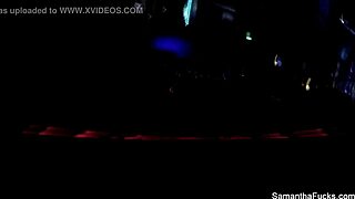 Samantha Saint's Intense Backstage Striptease with Big Tits and Pussy Play