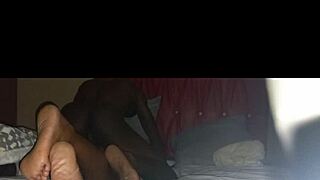 she woke up with my big black cock deep in her pussy during homemade fun