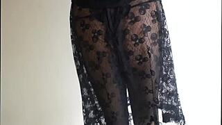 Sexy Girl In Sheer Pantyhose Teases!