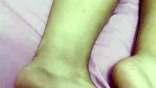 mexican mature woman gets tickled and creampied after foot play