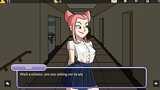 nerdy guy cums on her face