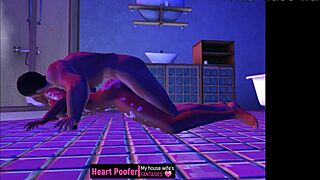 Dragged from the shower and taken on the bathroom floor