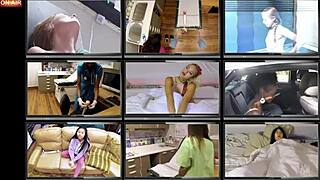 i'm freshman yasmine woods getting hitachi orgasms from doctor tampa in florida hospital for college physical, moaning with vibrator on pussy