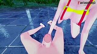 Misty performs BLOWJOB in POV scene with her big tits