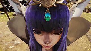 i meet deer-girl freyja in viking village