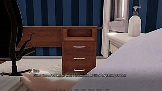 playing a hentai game with handjobs and anime characters