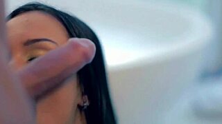 Awesome CFNM blowjob experience