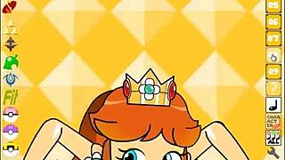 超级露骨PPPPU游戏黛西公主裸体口交