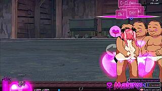 Eris Dysnomia gets passed around in a wild group scene