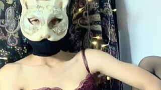 Asian Girl Masturbates With Toys Solo