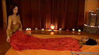 loving massage turns into something more with my brunette friend