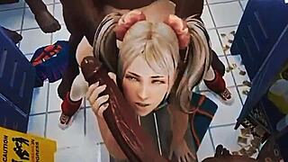 Cartoon compilation of big-titted vampires getting fucked in 3D