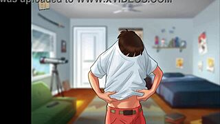 In Summertime Saga 248, I bent over for doggystyle action.