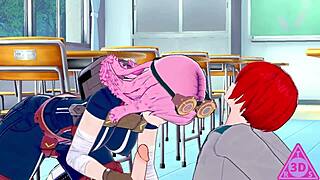 do you want to see mei hatsume and shoto todoroki in this hentai video with blowjob and cumshot?