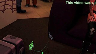 Jozie Dark in Halloween tease costume from Sims 4 video