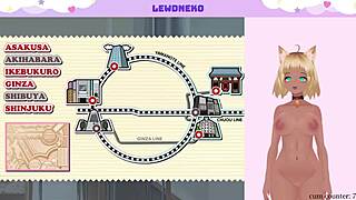 vtuber lewdneko masturbates with toys during game