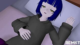 Giantess Succubus Dominates in 3D Bedroom Encounter