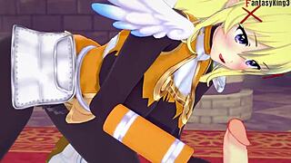 Lalatina Dustiness Darkness sucking dick in POV boobjob